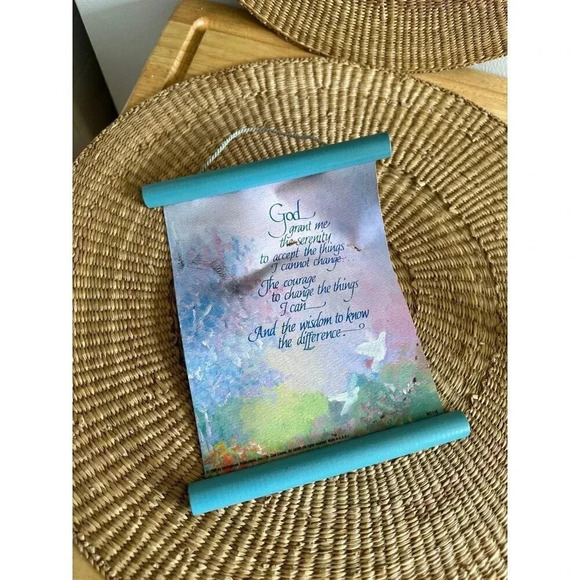God Serenity Prayer scroll decor - Picture 1 of 10